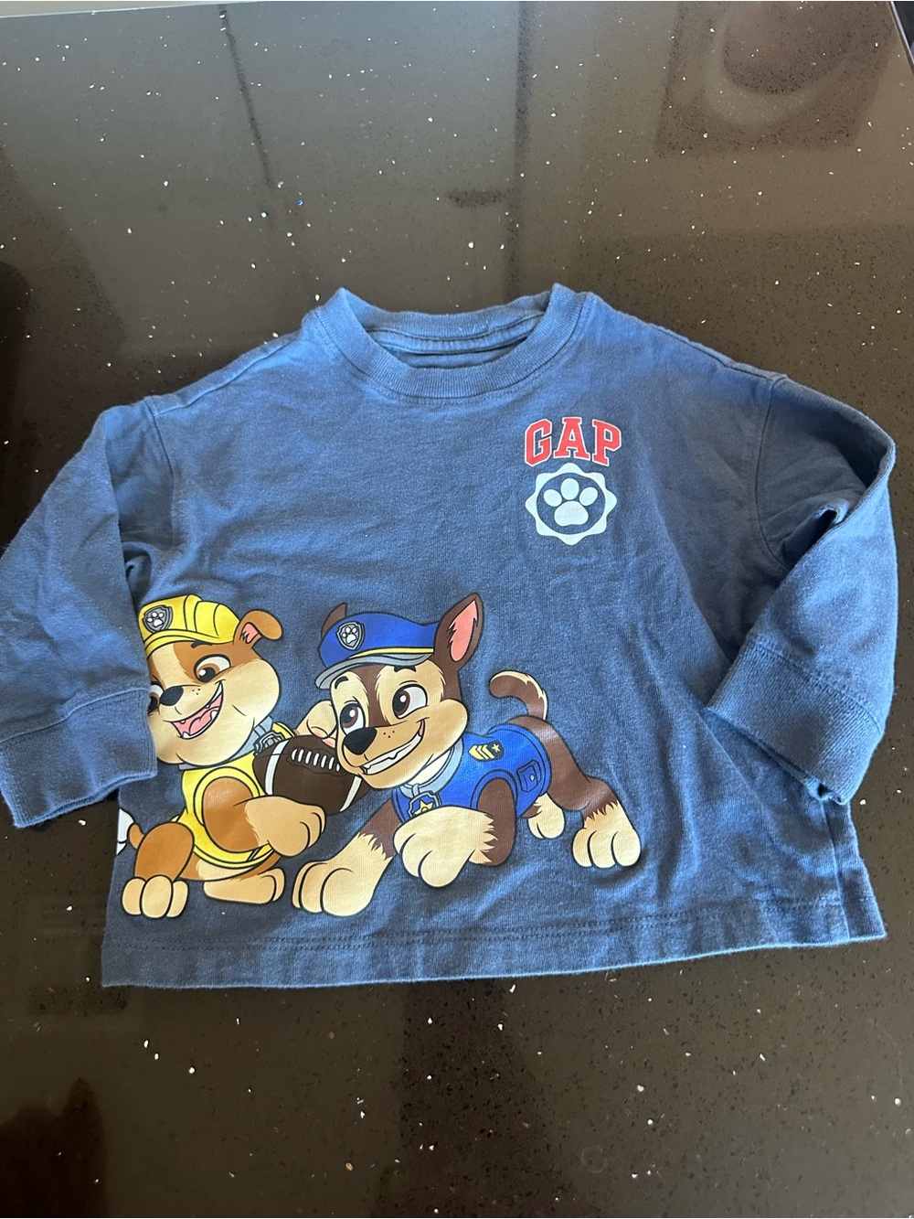 GAP Navy Blue Paw Patrol Graphic Long Sleeve Tee